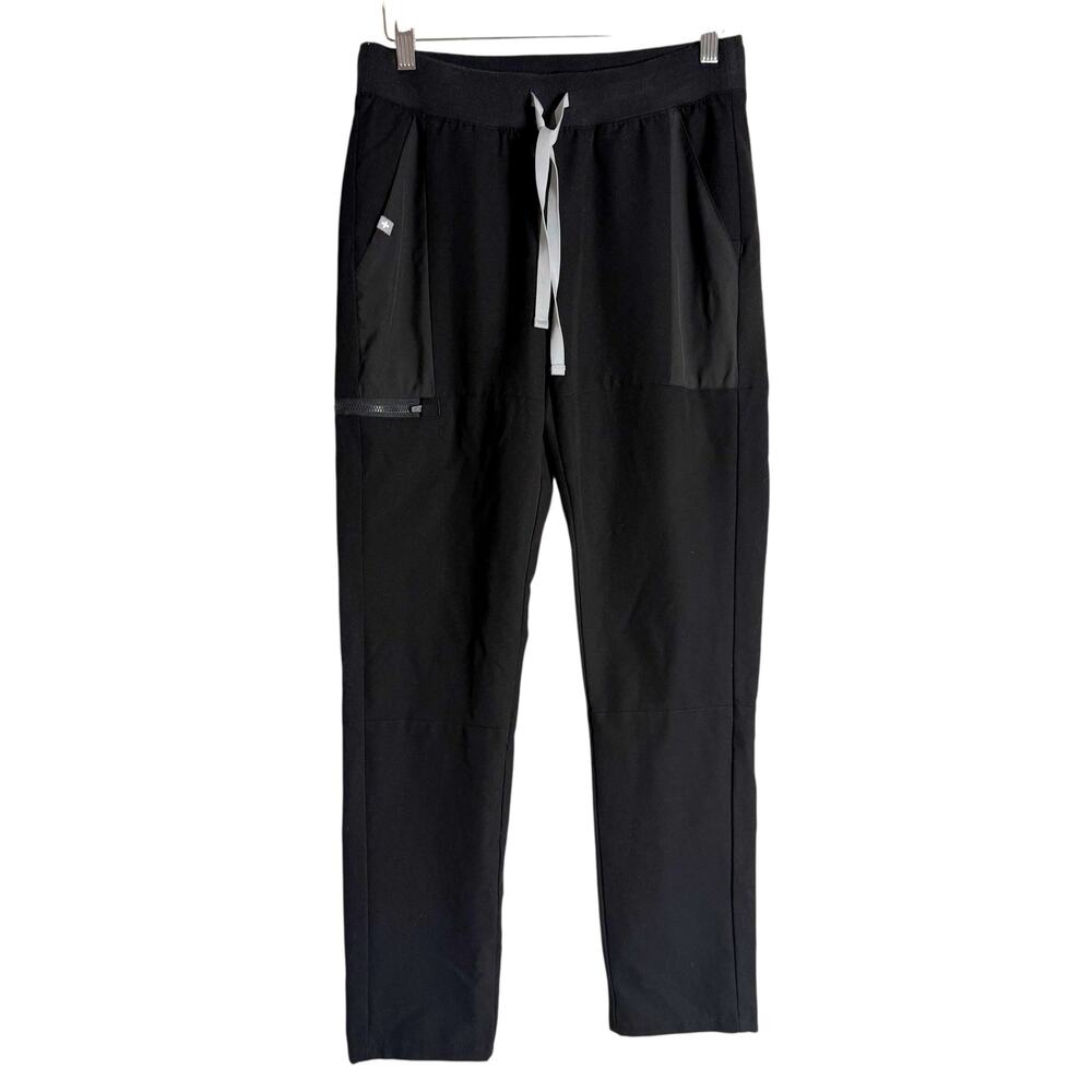 Figs Manari Black 5-Pocket Skinny Technical Medical Professional Scrub Pants XS